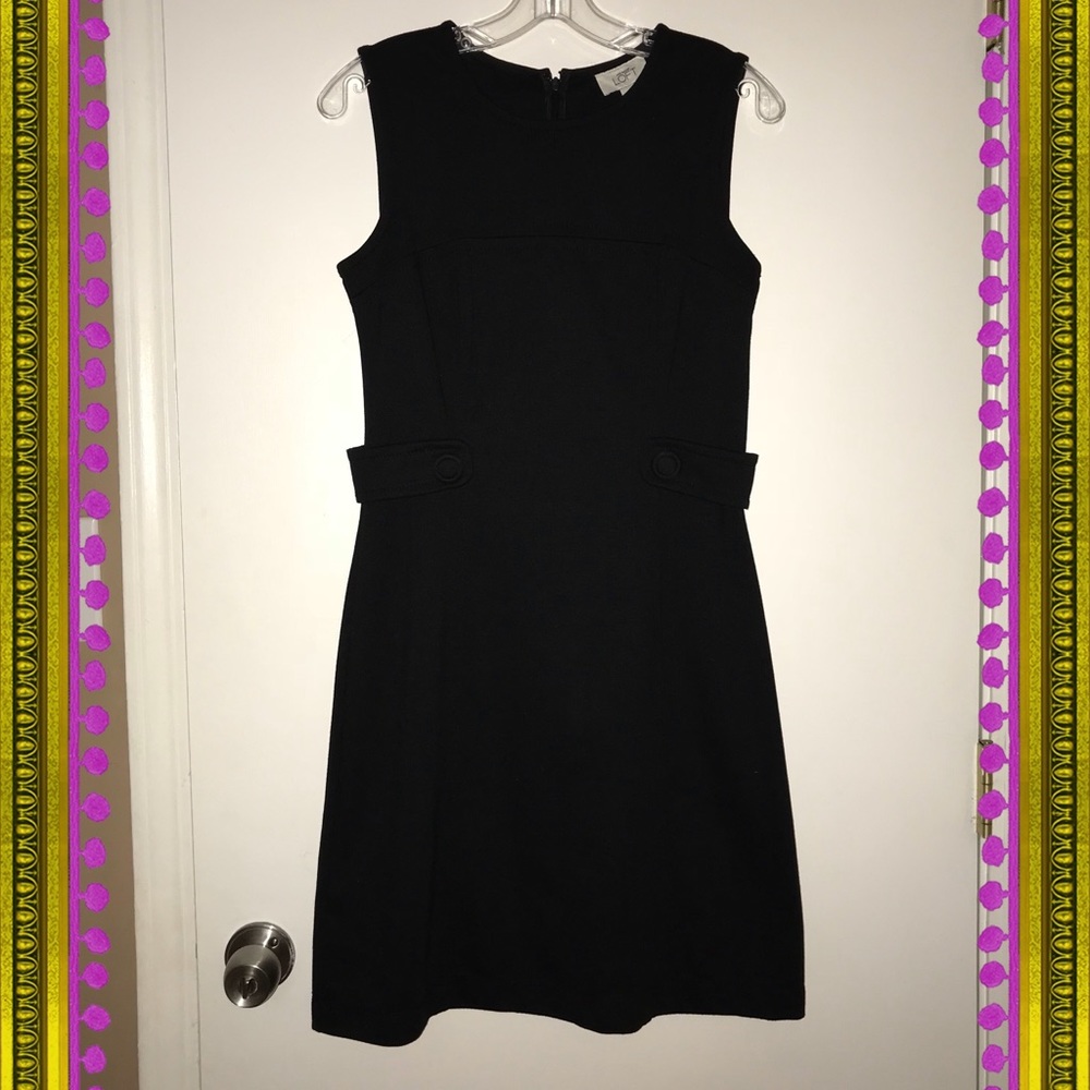 Ann Taylor LOFT Black Dress sz 4